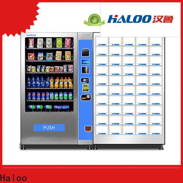 Haloo touch screen locker vending machine factory for food 1