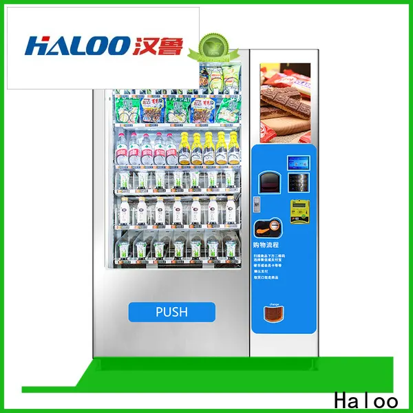 HALOO-DLE-10C+CRE-4A-006 Sex product condom automatic vending machine with 21.5inches ads touch screen110 1