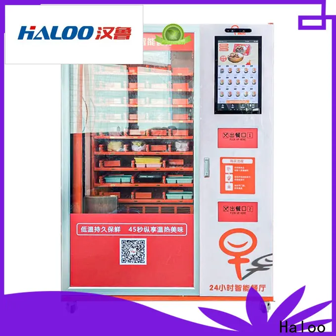 Haloo professional hot food vending machine manufacturer for food 1