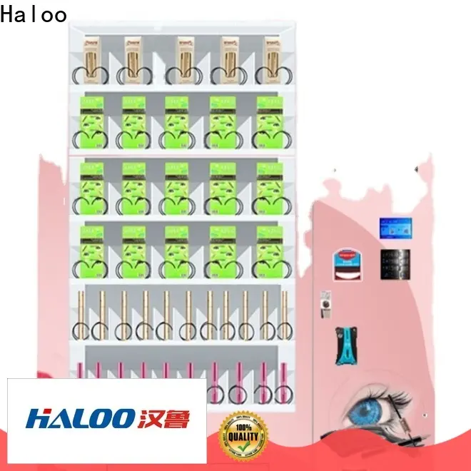 HALOO-DLE-10C+CRE-4A-006 Sex product condom automatic vending machine with 21.5inches ads touch screen145 1