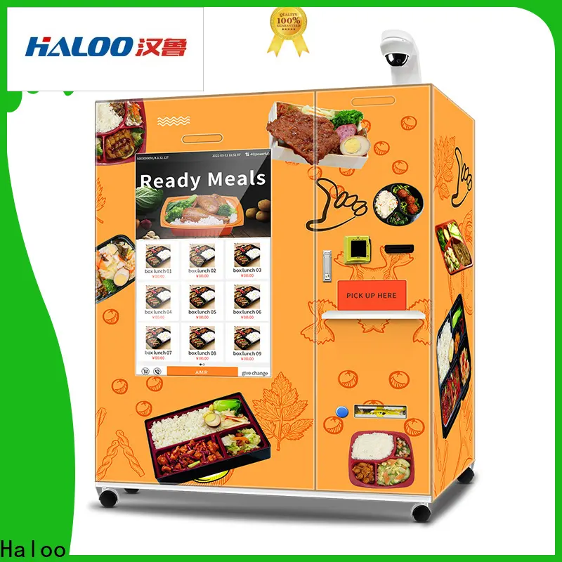 Haloo high quality heated food vending machine factory for outdoor 1