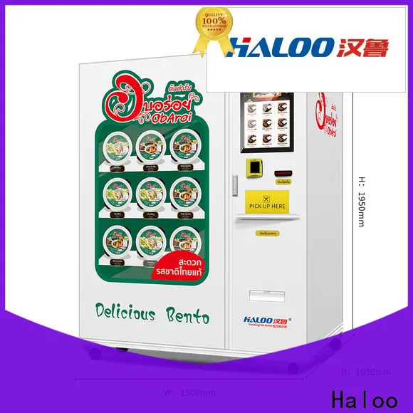 Haloo cost-effective warm food vending machines supplier for mall 1