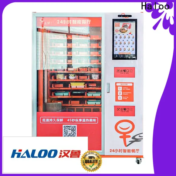 Haloo high capacity hot snack vending machine supplier for mall 1