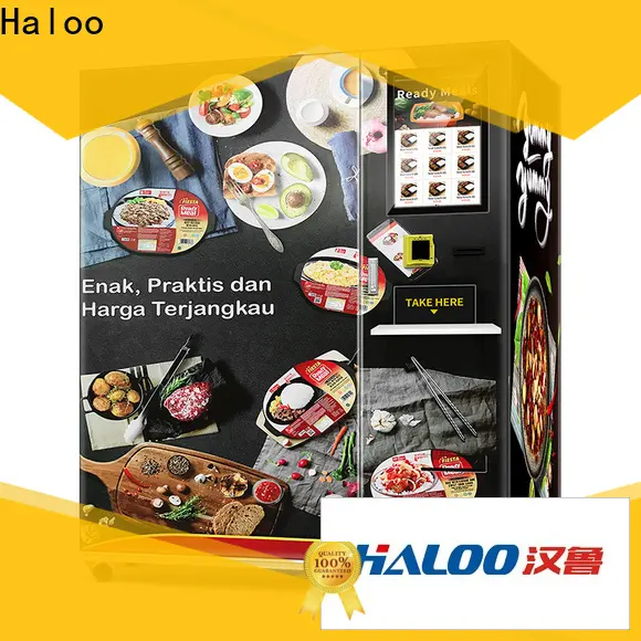 Haloo hot noodle vending machine factory for outdoor 1