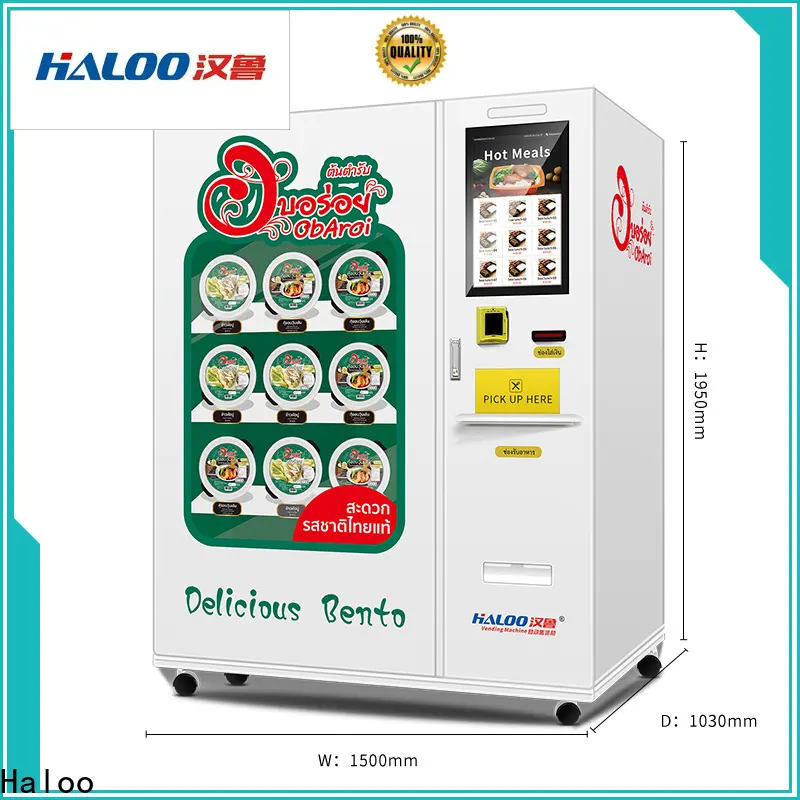 Haloo heated food vending machine supplier for food 1