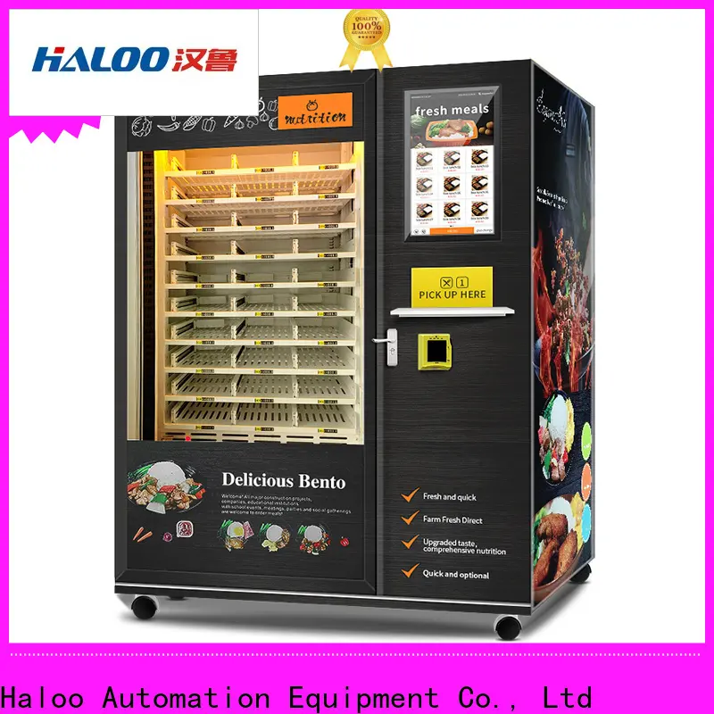Haloo touch screen hot drinks vending machine factory for snack 1