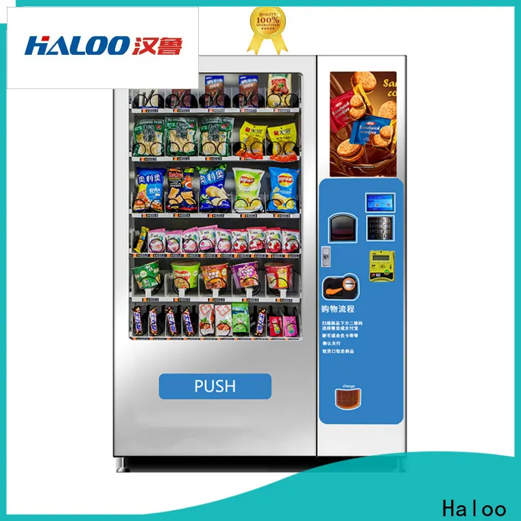 Haloo touch screen used vending machines supplier for snack 1