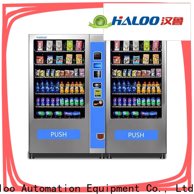 High Capacity Small Drink Vending Machine Factory For Shopping Mall Haloo