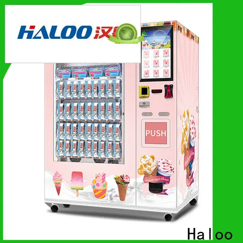 Haloo best commercial ice vending machine factory for snack 1