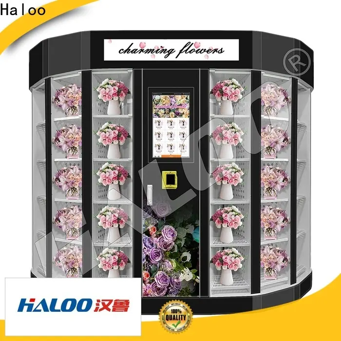 Haloo floral vending machine business factory for supermarket 1