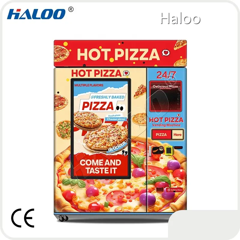 For Shopping Malls Pizza Vending Machine 1700(L)*1030(W)*1980(H)mm by Haloo 1