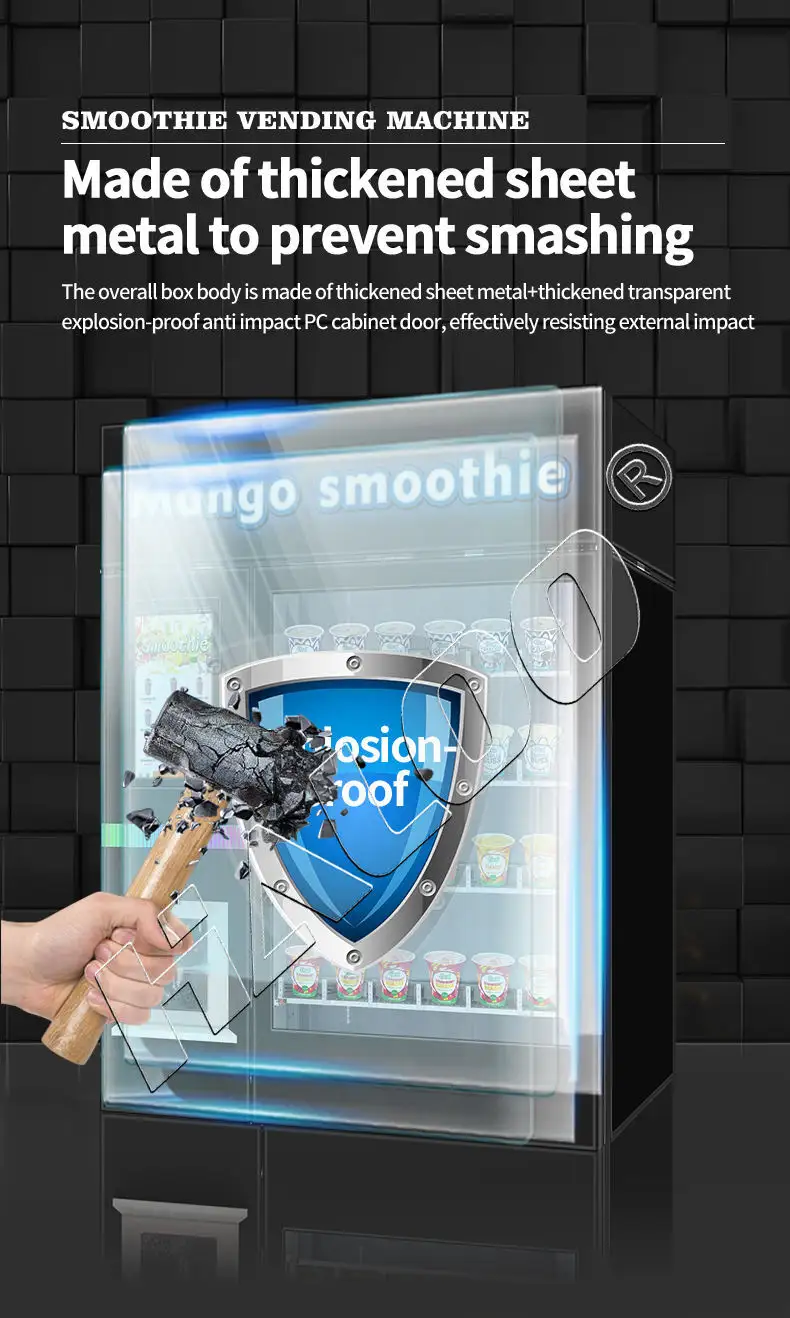 Hot Sale Fresh Smoothie Vending Machine Factory for Outdoor 6