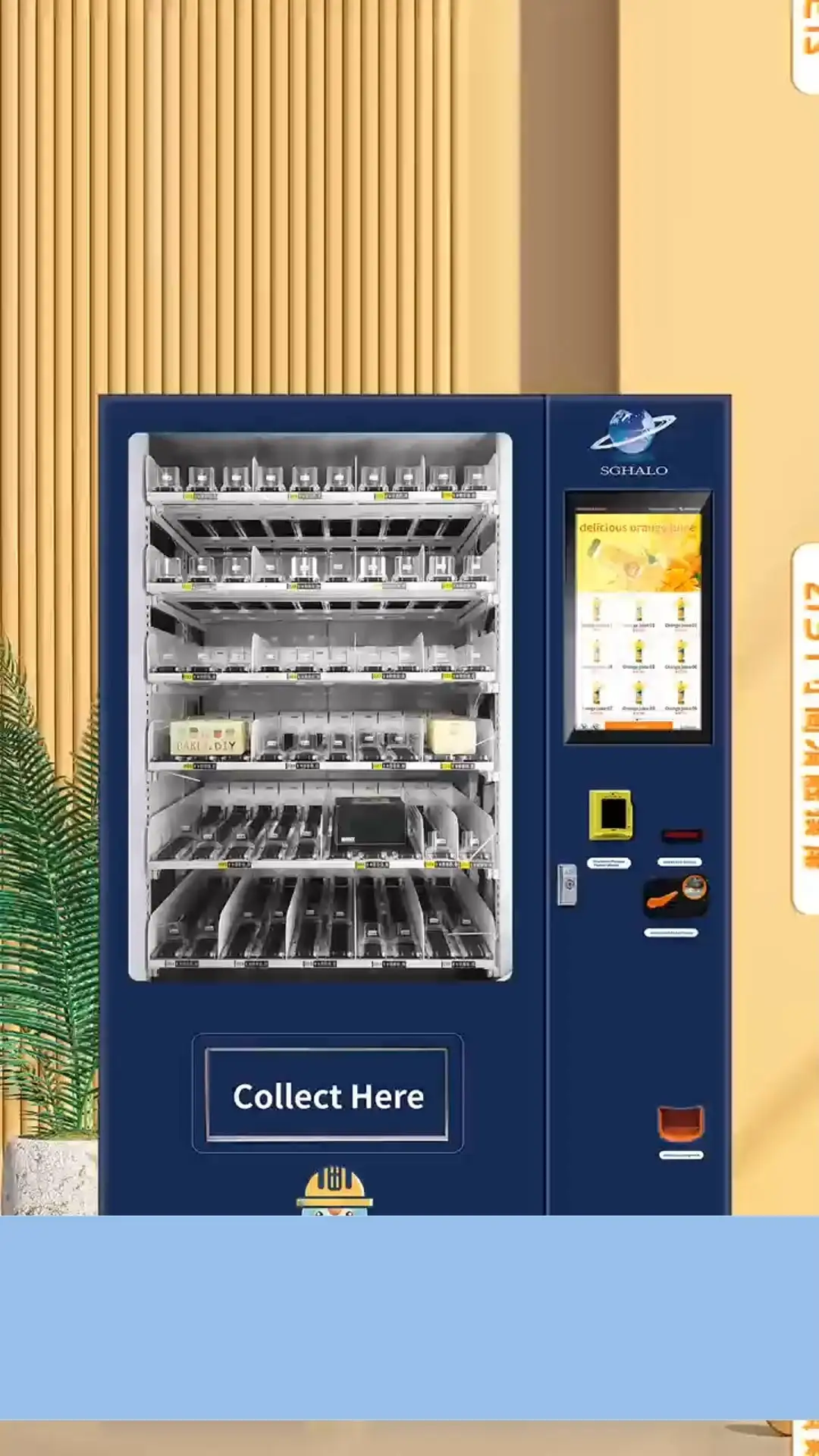 Haloo blind box vending machine thickened sheet metal, double-layered anti-fog tempered glass, explosion-proof and shatter-resistant 1