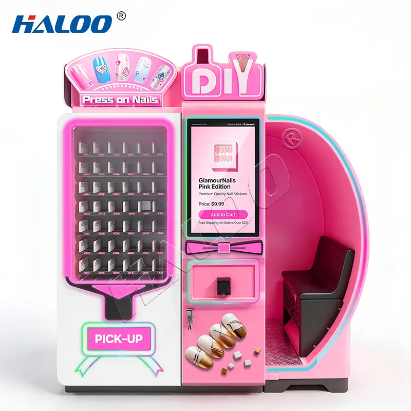 DIY Press-on Nail Vending Machine With 780 Pieces Hight Capacity Self-Service Nail Art Experience | Haloo 1