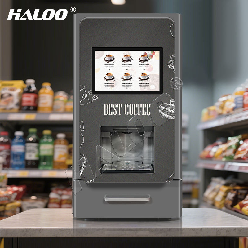Haloo 10.1-inch capsule coffee with hot drink desktop vending machine portable business coffee machine 1