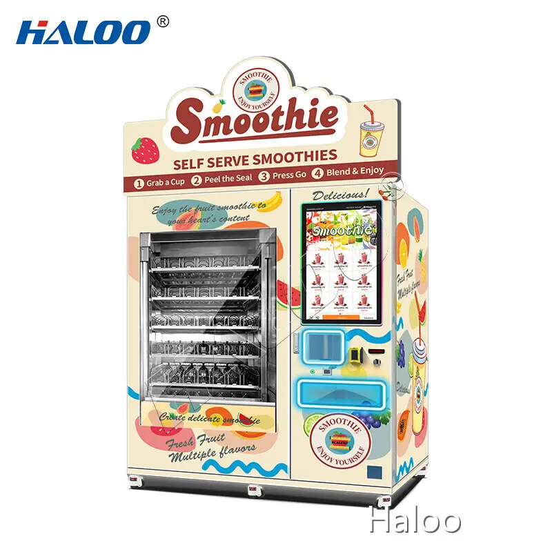 Fresh Smoothie Vending Machine - for Supermarkets - Haloo 1