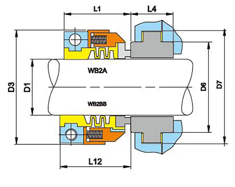 solid mesh PTFE Bellows Seal seal buy now for high-pressure applications 7