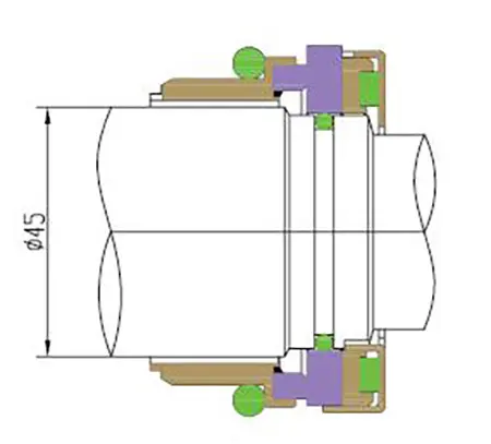 Lepu fsg Mechanical Seal for Flygt Pump free sample for short shaft overhang 7