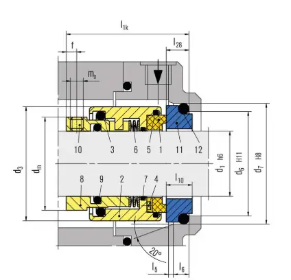 high-quality burgmann seals btar OEM high pressure 6