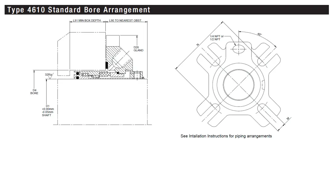Custom OEM john crane cartridge seal factory bulk production 6