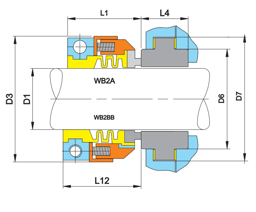 Lepu Seal seal back to back mechanical seal for wholesale bulk buy 2