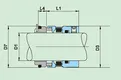Lepu Brand by wb3 mechanical custom Metal Bellows Seal 85N 8