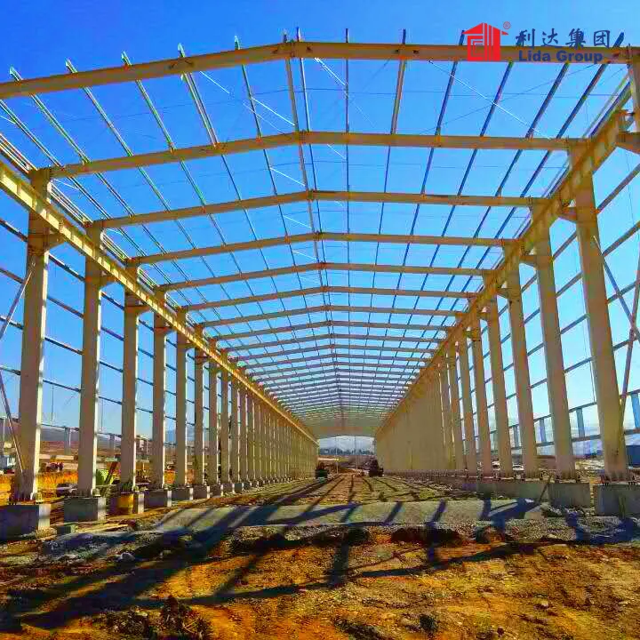 Latest steel workshop building manufacturers used as showroom building 2