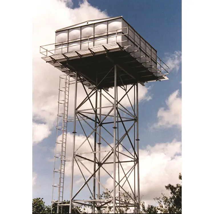 ELEVATED STEEL WATER TANK STEEL STRUCTURE TANK TOWER Water Storage Tank for sale in SOUTH SUDAN 1