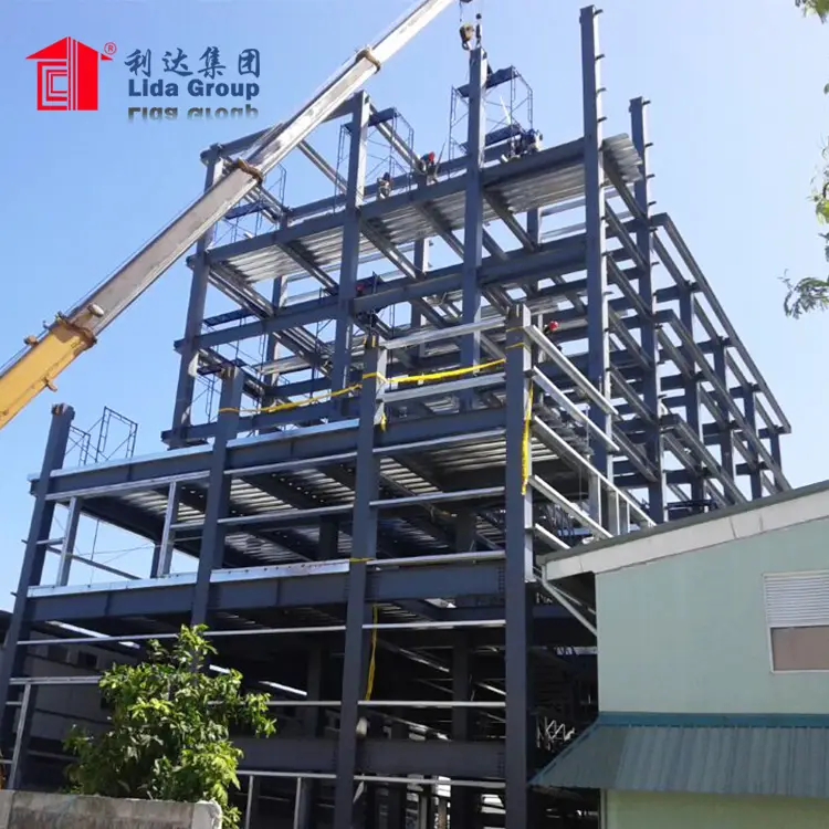 Steel Frame Prefab 2 Storey Apartment Building/Office Building 1