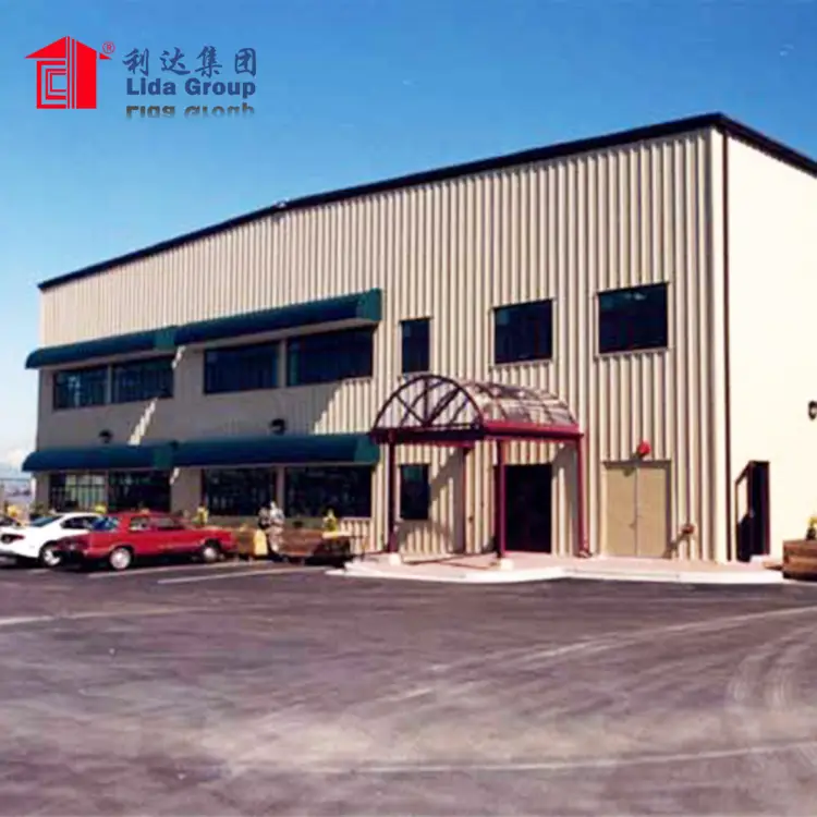 High quality Industrial Steel Structure Building Prefabricated Hall / color light steel construction 1
