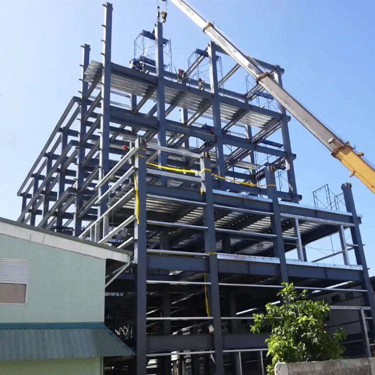Prefabricated High Rise Warehouse Drawings Steel Structure Hotel Building 1