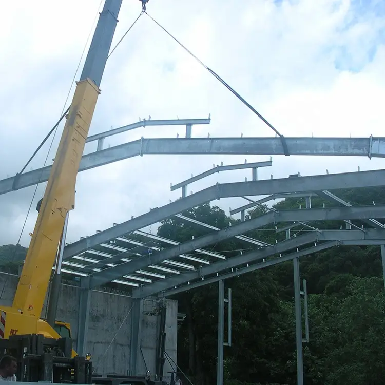 Galvanized Steel Fabricated House Structure Space Frame Building 1