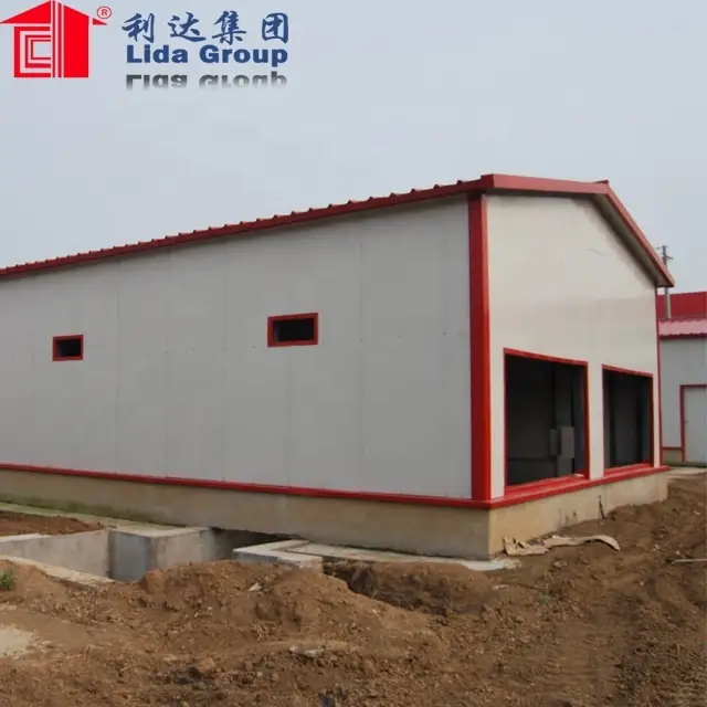 Cheap layer egg chicken cage / poultry farm house design for sale 1
