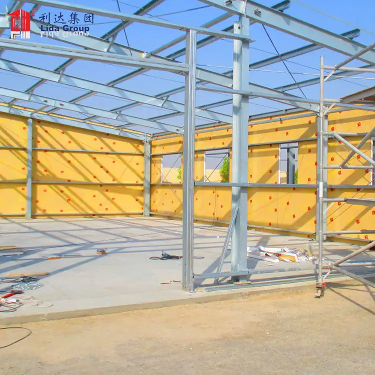 Galvanized steel frame buildings, steel frame roof shed, steel shed 1