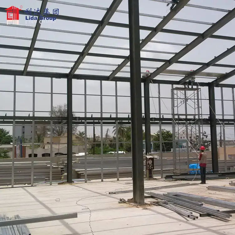Edificio prefabricado de acero estructural de hierro estructural galvanizado prefabricado 1