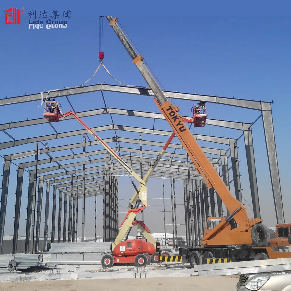 Prefabricated steel warehouse in europe 1