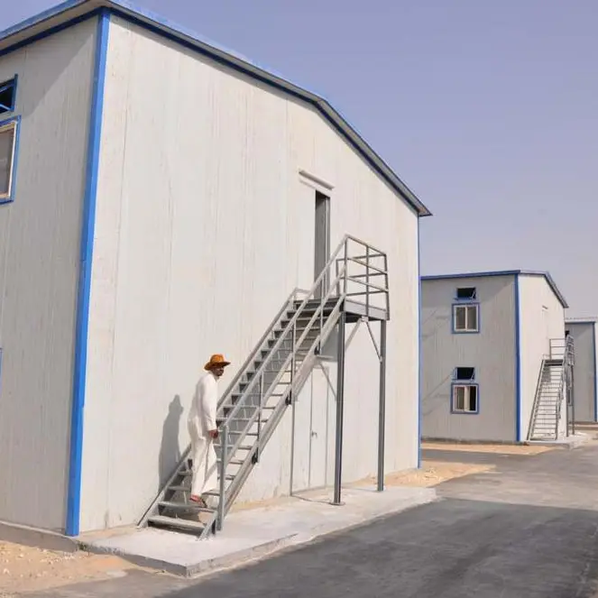 2019 modern design prefabricated houses with suspender flooring high rise steel structure 1