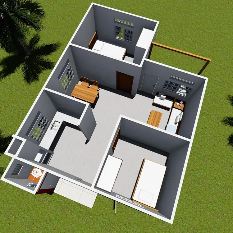 Factory ready made prefabricated wooden modular homes 1