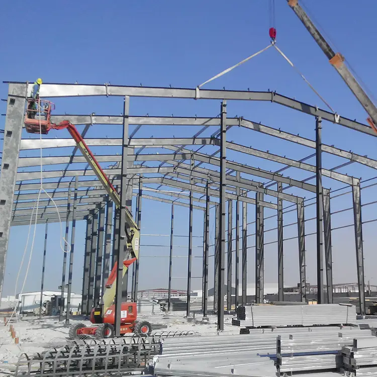 China custom design prefabricated light steel structure building warehouse 1