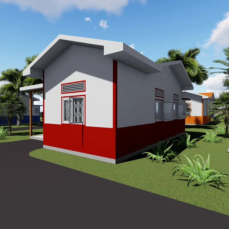 Hot sale board LGS frame modular prefab building ALC house 1