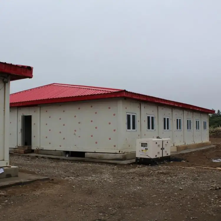 Casa de vivienda temporal portátil, edificio de apartamentos prefabricado 1