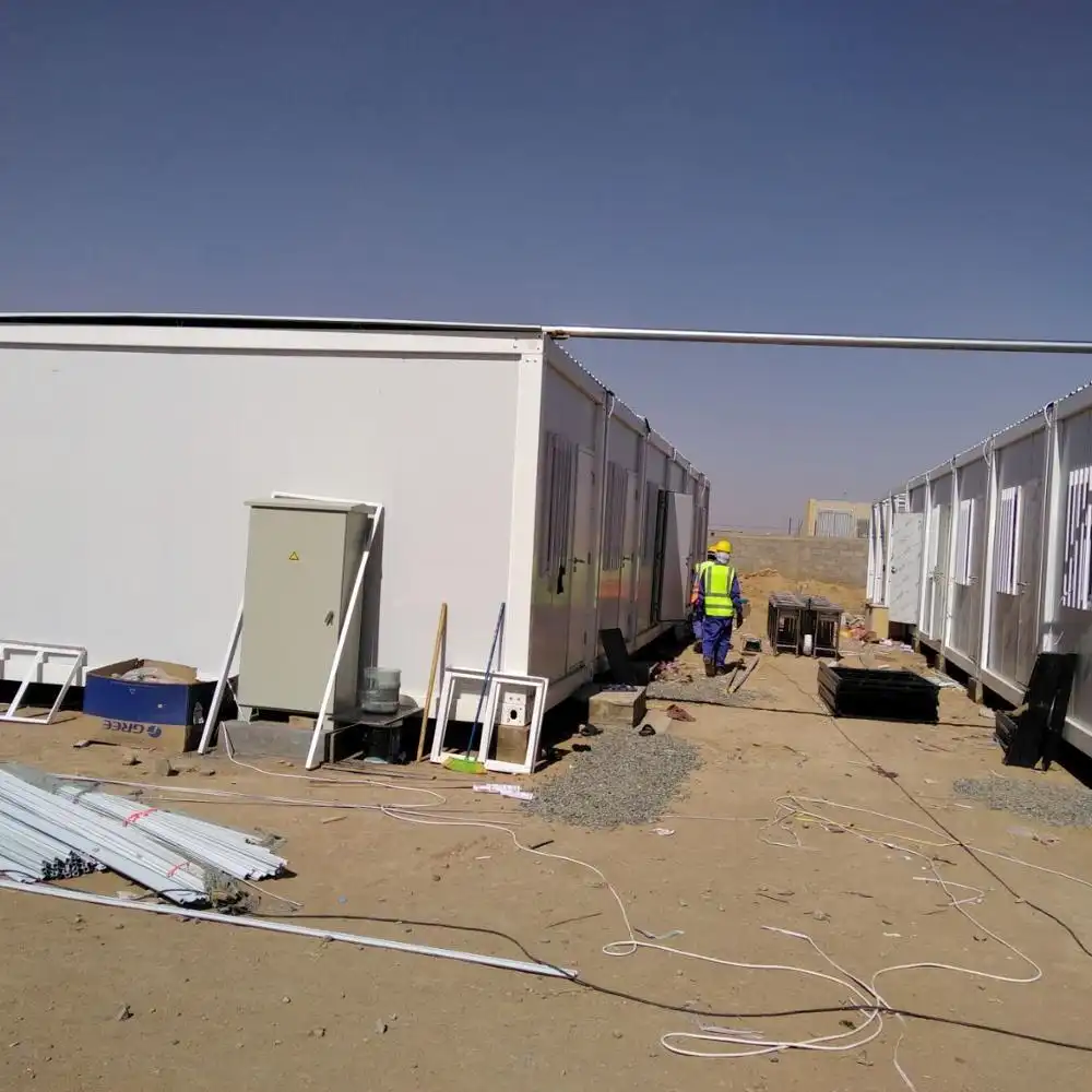 Gabon flat packed container house new style 1