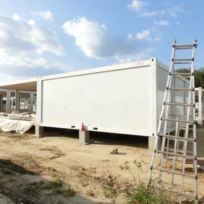 remote camp construction building 1