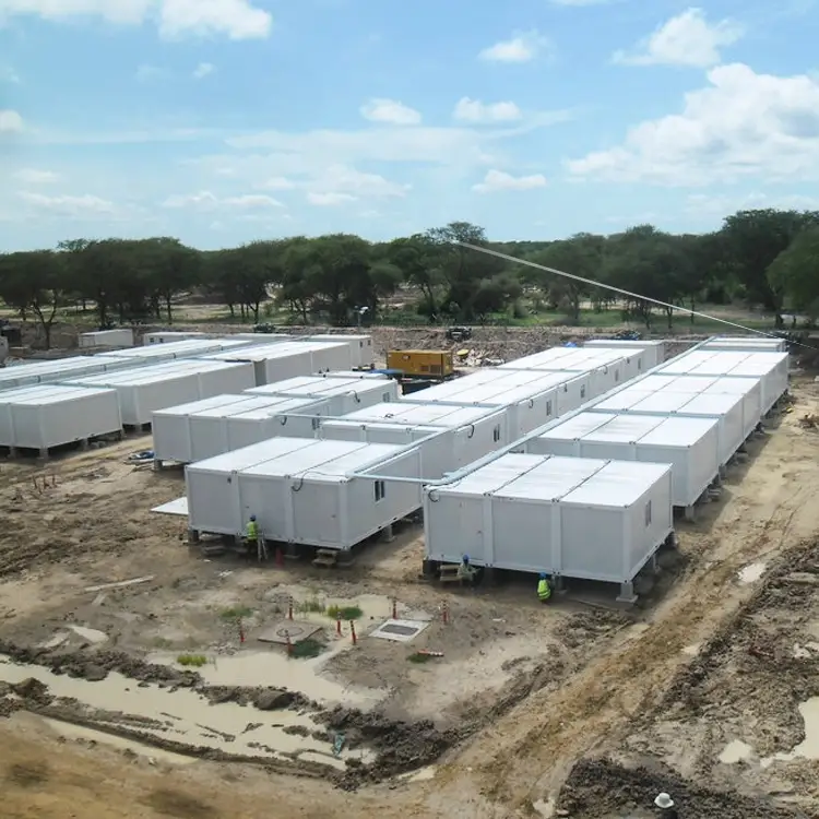 China Accommodation Hall Building Prefab House Facilities Labour Camp 1