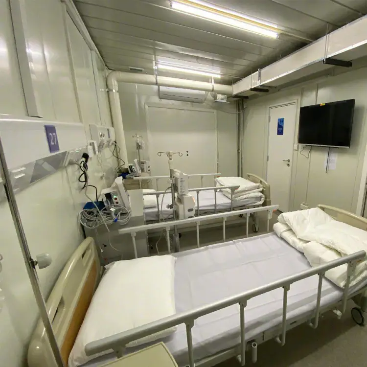 Emergency steel structure wards prefab house isolation hospital 1