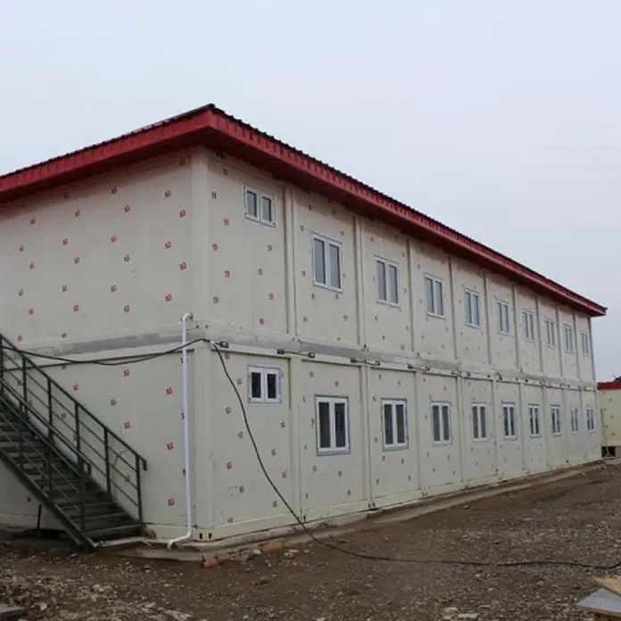 Casa contenedora de alojamiento para minería prefabricada de paquete plano de fábrica 1