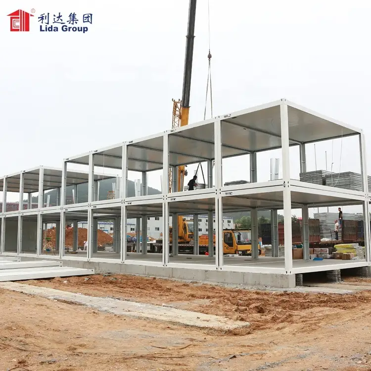 Construction prefabricated container house, demountable container house dormitory 1