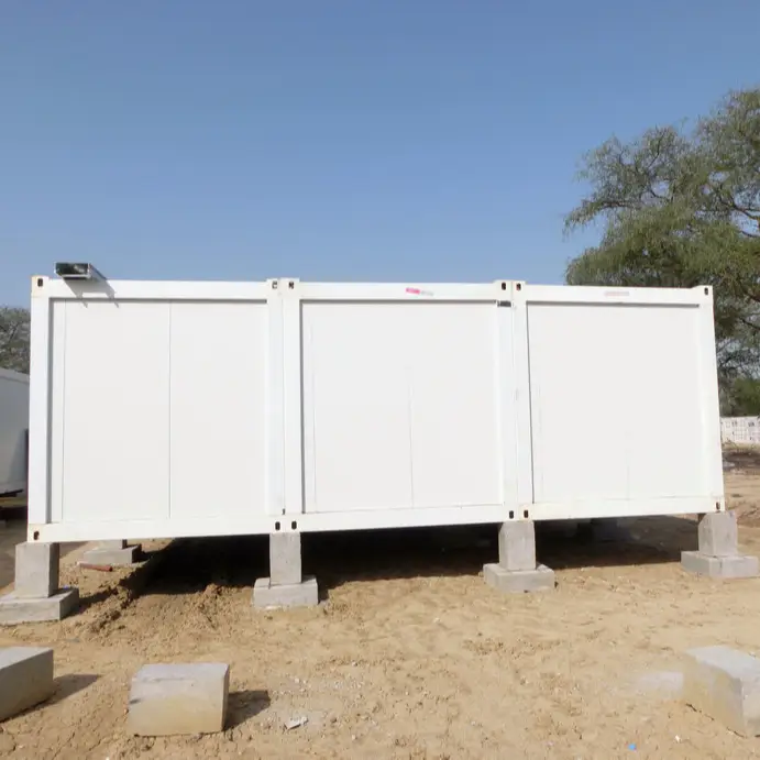 Flat pack folding container house in usa 1