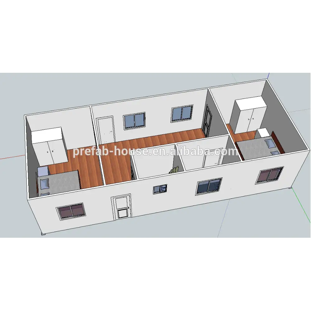 China low cost flat pack container house manufacturer Germany 1