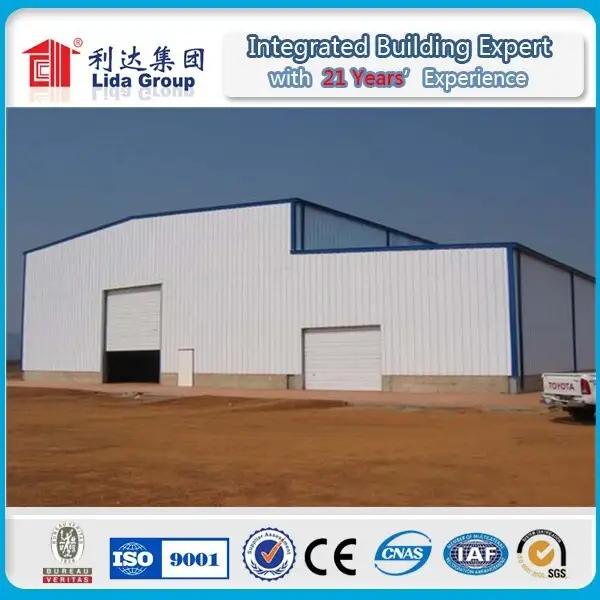 easy build light steel prefab warehouse 1